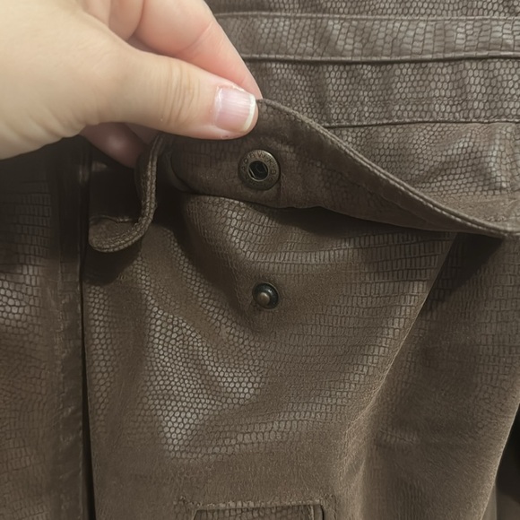 Free Country Brown Faux Leather Jacket Men’s Size M – Minor Flaw - Picture 7 of 11